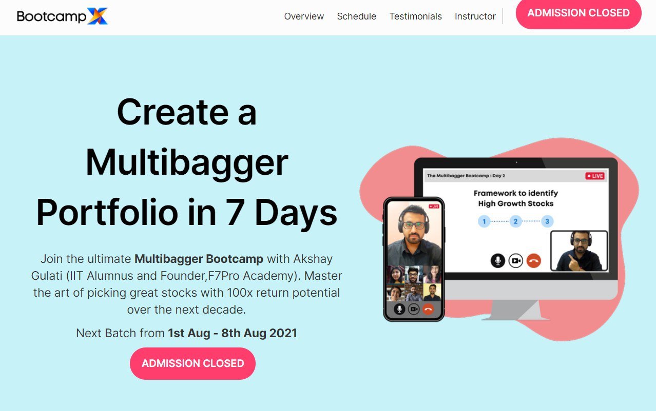 BootCamp - The Multibagger 7 Day Bootcamp
