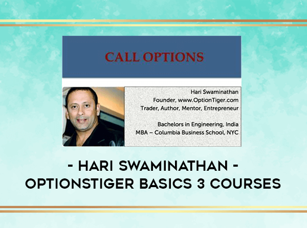 Hari Swaminathan OptionsTiger 3 courses