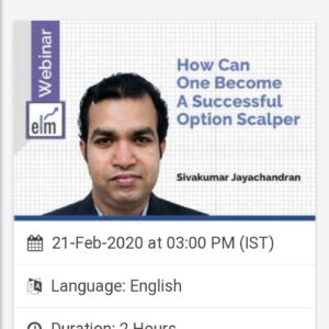 How Can One Become A Successful Option Scalper by SivakumarJayachandran