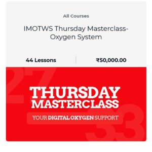 INTERNET MOGULS Thursday Masterclass - Oxygen System