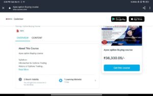 Codeviser Apex option Buying Course 2022