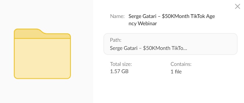 Serge Gatari – $50K/Month TikTok Agency Webinar