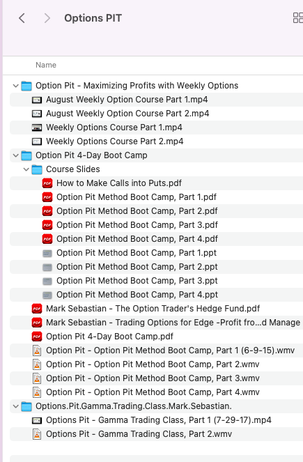 Options Pit Trading Class Mark Sebastian Course Premium - Image 2