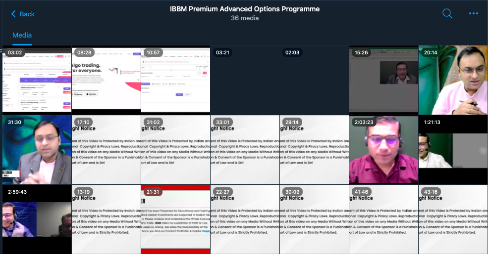IBBM Premium Advanced Options Programme